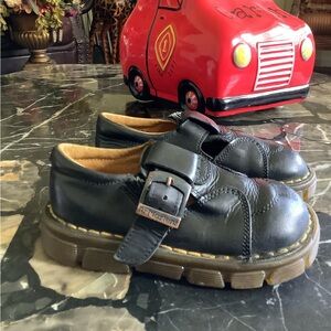 Authentic original dr martens toddler black leather Mary Jane shoes size 7